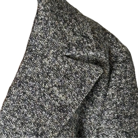 Ann Taylor Black Flecked Lined Jacket Double Breasted Blazer Women’s Sz 14 - Picture 3 of 9